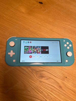 Nintendo Switch Lite Türkis & Splatoon 2 Bild 2