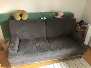 2x graue Couch abzugeben