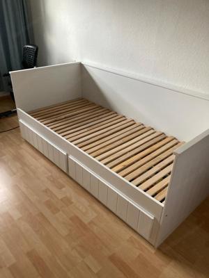 Doppelbett ausziehbar inkl. Lattenrost Bild 2