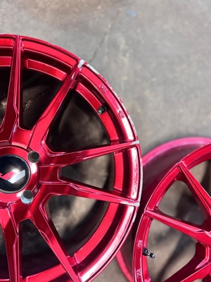 Japan Racing JR21 7J x 17 Zoll ET40 LK 4x100 in Blood Red  Bild 4