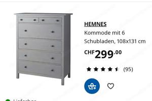 Kommode Hemnes 130 hoch  Bild 3