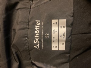Skihose Herren, Farbe schwarz mit Hosenträger, Marke Schöffel, Größe 52, Goretex Bild 2