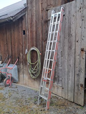 Hymer Obstbaumleiter, zweitilig, 2x10 Sprossen, komplett NEU Bild 2