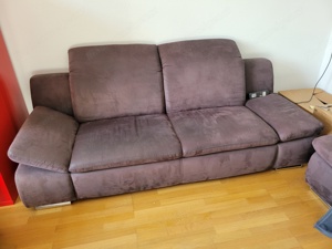 Couch 3-teilig, braun Bild 2