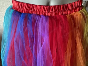 Damen Tüllrock bunt 38 40 Fasching - NEU! Bild 4