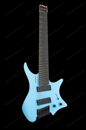 Strandberg RESQ: D Topaz Blue S8 E-Gitarre mit Lundgren M8s