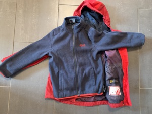 Jack Wolfskin Jacke 3 in 1, Größe 128 Bild 3