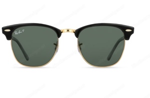 Ray Ban 3016 Clubmaster W0365 Schwarz Gold Bild 2