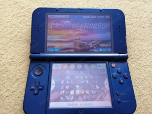 New Nintendo 3DS XL metallic blau mit viel legaler Spielesoftware Bild 5