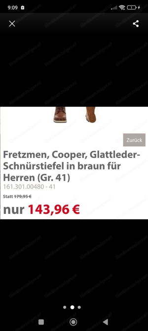 Klassischer FRETZ MEN Schnürboot aus Leder