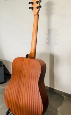 schöne LAG Tramontane T70D Gitarre mit kräftig lebendigem Sound, wie neu & dazu passender Gigbag Bild 5