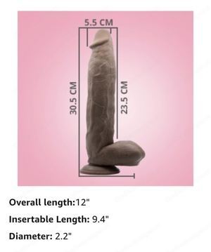 Neojoy 12" Braun Knight Dildo (30cm) Bild 7