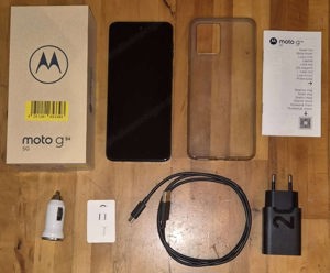 Smartphone Motorola Moto G54 5G 256GB Dual-Sim schwarz offen für alle Netze+ Handyhülle+ Schutzfolie Bild 2