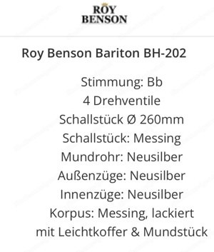 Roy Benson BH-202 Bild 5