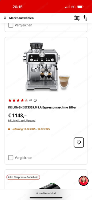 Delonghi la Specialista Siebträger Kaffeemaschine Bild 4