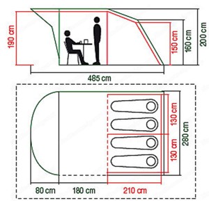 Zelt  Coleman für 4 Personen Bild 3