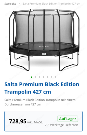 Salta Trampolin Premium black Edition