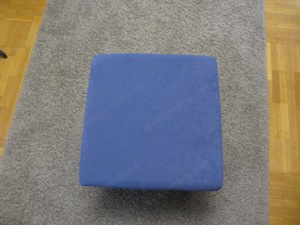 Truhenhocker blau Bild 2