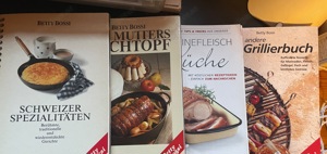 Betty Bossi Kochbuch , Rezeptbücher . GU Backvergnügen, GU Kochvergnügen