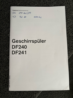 Gaggenau Geschirrspüler DF240 Bild 5