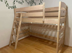 Kinderzimmer Paidi Hochbett, Schrank, Regal, Rutsche, Jugendbett