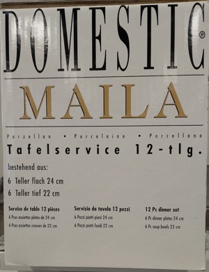 4   tafelservice Maser domestic maila