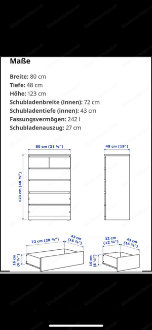 Ikea Malm Kommode Bild 2