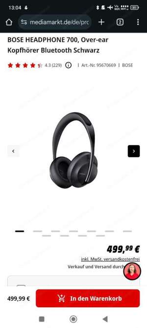 Bose 700 Noise Cancelling Kopfhörer - Top Zustand! Bild 3