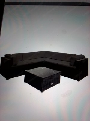 Rattan XXL Lounge inkl. Tisch Bild 3