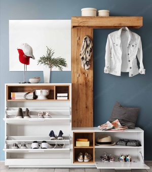 Garderobe mit Schuhschrank und Spiegel  Bild 2