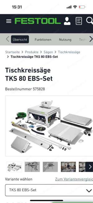 Tischkreissäge TKS 80 EBS-Set Bild 7