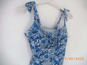 DAMENbadeanzug NEU Gr. L in blau mit Blumenmuster Bild 7