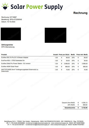 VERKAUFE: Ecoflow Delta Pro Power Station mobile Hochleistungs Stromversorgung  Bild 4