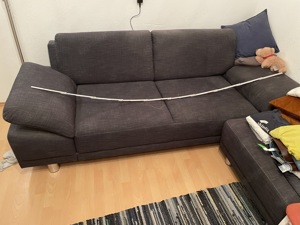 Sofa mit Hocker