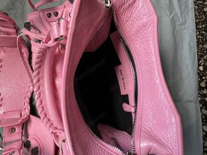 Balenciaga Le Cagole kleine Tasche in rosa, fast neu Bild 4