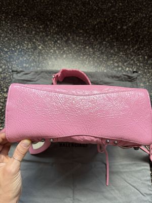 Balenciaga Le Cagole kleine Tasche in rosa, fast neu Bild 3