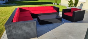 Gartenlounge Set aus Polyrattan Bild 2