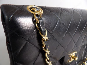 Sac   Main CHANEL Timeless Cuir Noir Bild 5