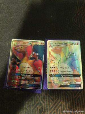 Glurak Rainbow GX + Fullart GX Englisch