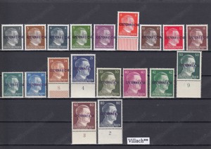 10 Briefmarken Sätze Österreich Privatausgaben mit Aufdruck Postfrisch ab 25  . Bild 4