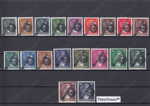 10 Briefmarken Sätze Österreich Privatausgaben mit Aufdruck Postfrisch ab 25  . Bild 7