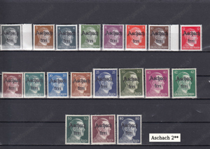 10 Briefmarken Sätze Österreich Privatausgaben mit Aufdruck Postfrisch ab 25  . Bild 10