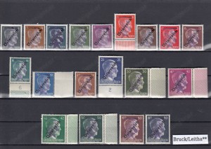 10 Briefmarken Sätze Österreich Privatausgaben mit Aufdruck Postfrisch ab 25 . Bild 4