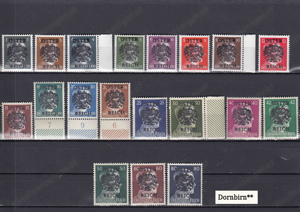 10 Briefmarken Sätze Österreich Privatausgaben mit Aufdruck Postfrisch ab 25 . Bild 6