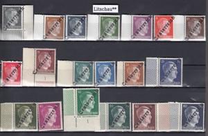 10 Briefmarken Sätze Österreich Privatausgaben mit Aufdruck Postfrisch 25.-