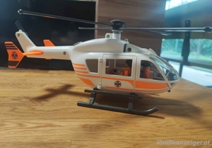 Großer Playmobil Rettungshubschrauber wie neu