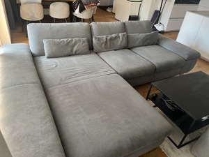 Graue Vedena Couch in Top Zustand zu verkaufen Bild 2