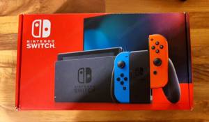 Nintendo Switch V2 Spiele-Konsole besserer Akku (Blau & Rot) Bild 4