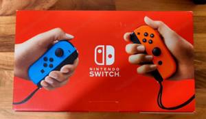 Nintendo Switch V2 Spiele-Konsole besserer Akku (Blau & Rot) Bild 9