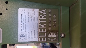 Elektra beckum HC260 Hobelmaschine, PK 250 Formatkreissäge, SPA1100 Absaugung Handwerker Traumkombi  Bild 10